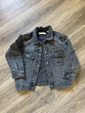 ZARA Kids Charcoal Black Denim Jacket